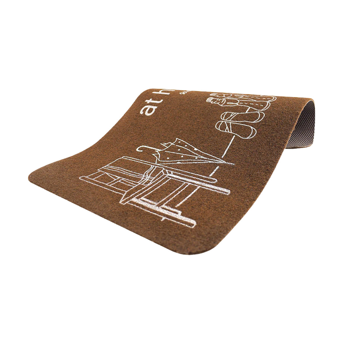 Tapete Color Chocolate con Dibujo 38x58cm