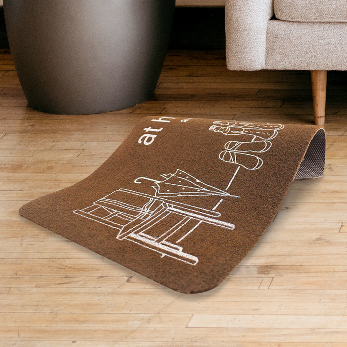 Tapete Color Chocolate con Dibujo 38x58cm