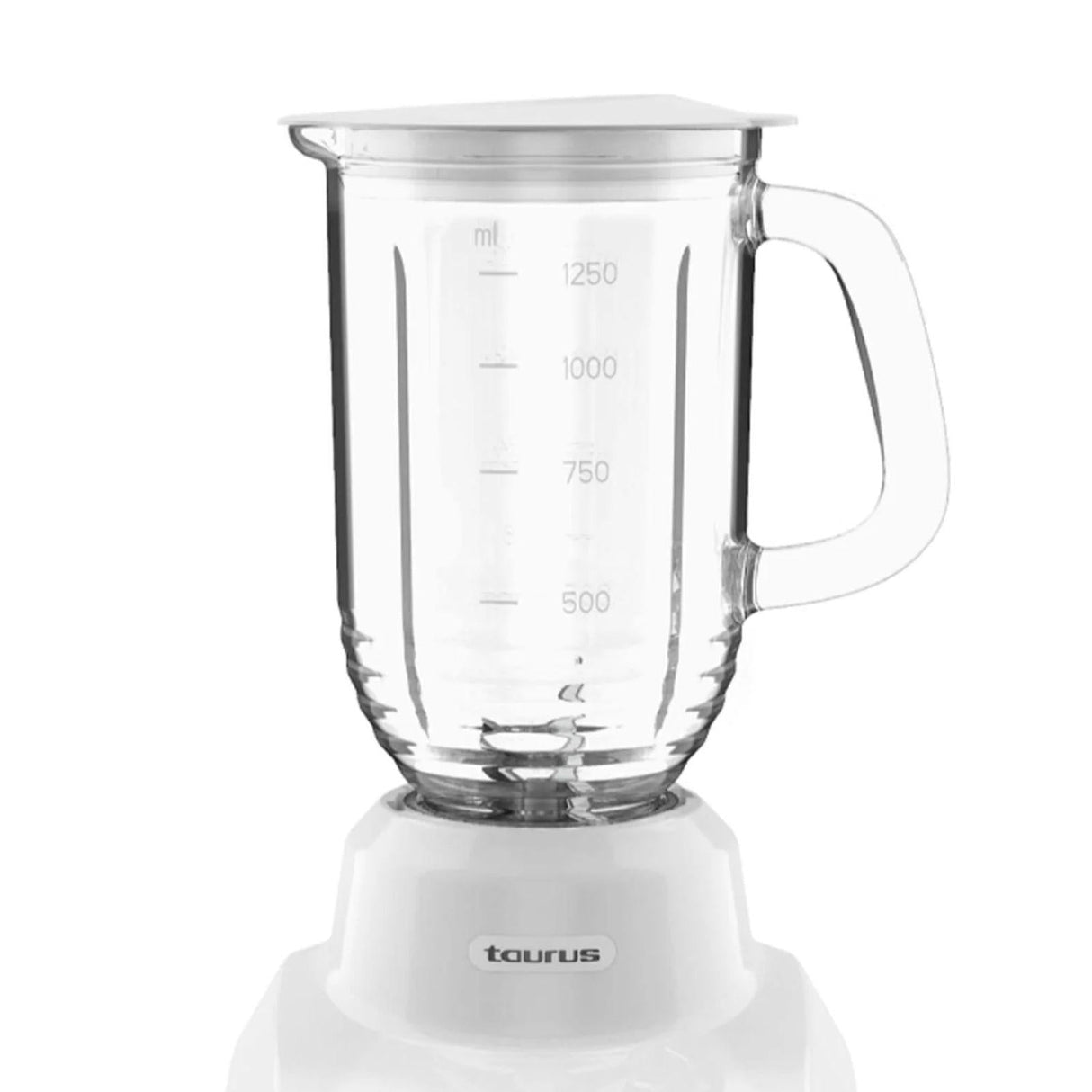 Licuadora Taurus Valencia Vaso de Vidrio 1.25 Litros Blanca