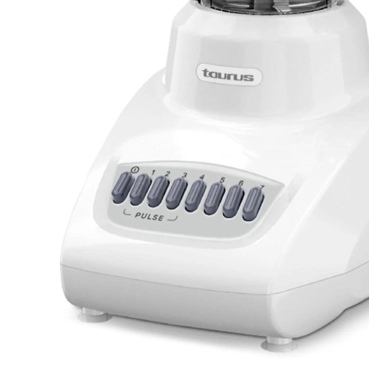 Licuadora Taurus Valencia Vaso de Vidrio 1.25 Litros Blanca