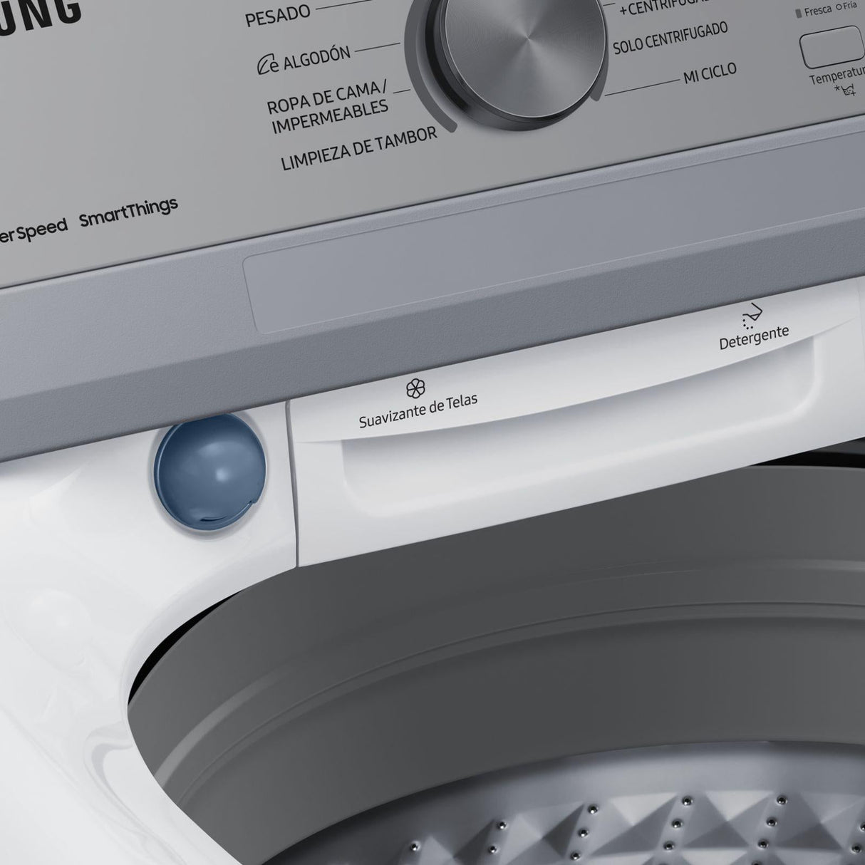 Lavadora Digital Inverter Samsung 22 Kilos Carga Superior Blanca WA22C3543GW