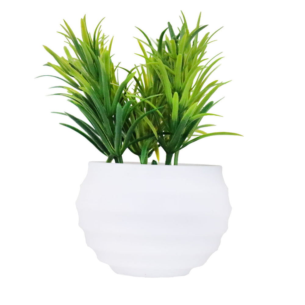 Planta Artificial con Maceta Blanca