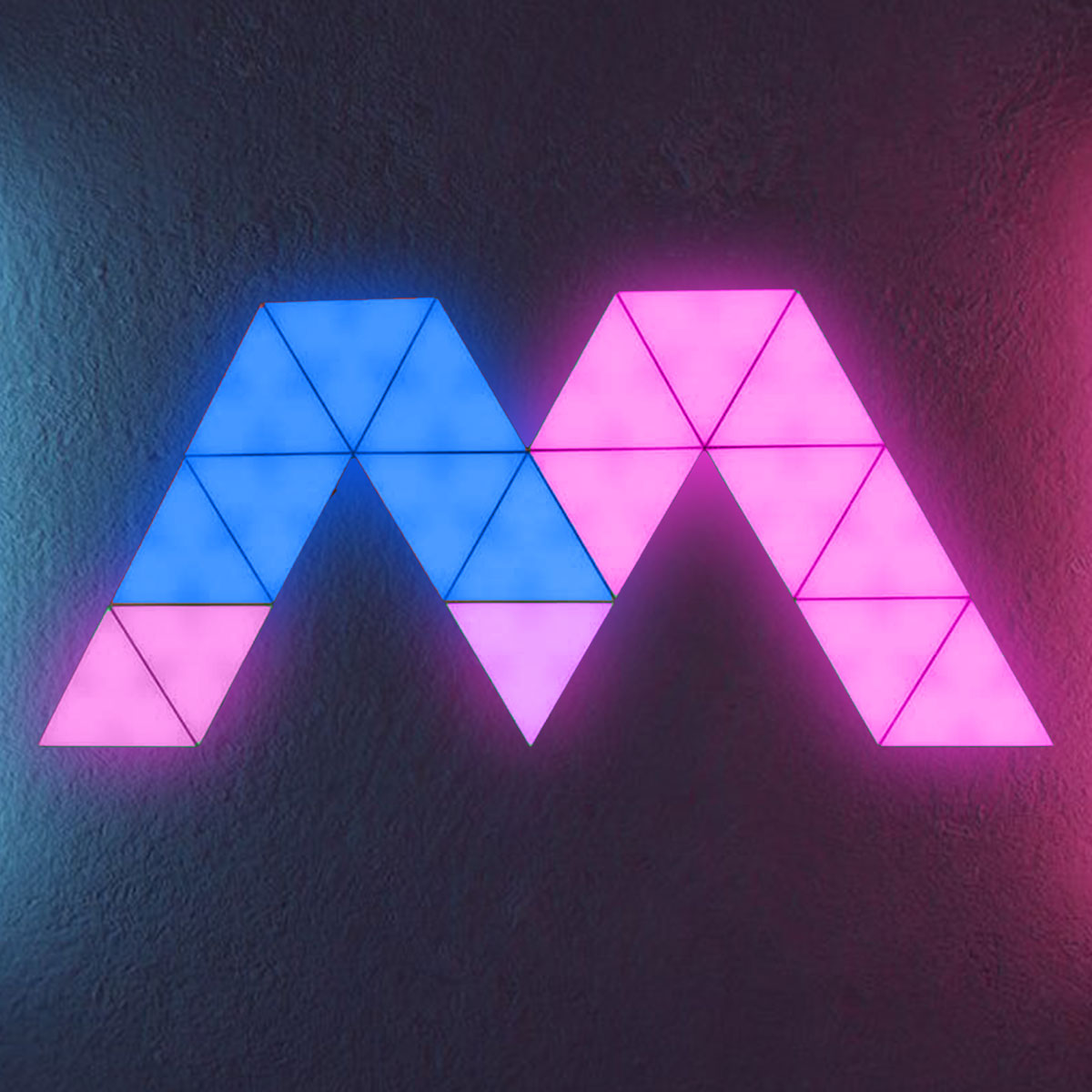 Set de 2 Luces LED Triangulares Multicolor, Trilite