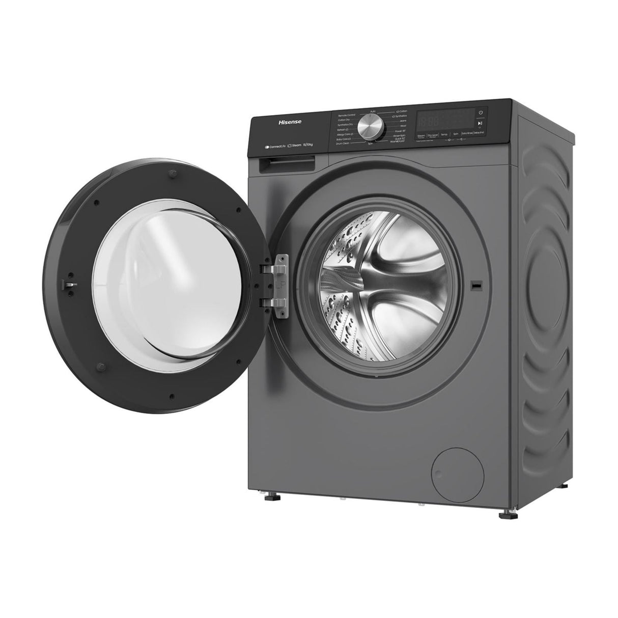 Lavasecadora Inverter Hisense 15 Kilos Carga Frontal Gris WD3S1543BT