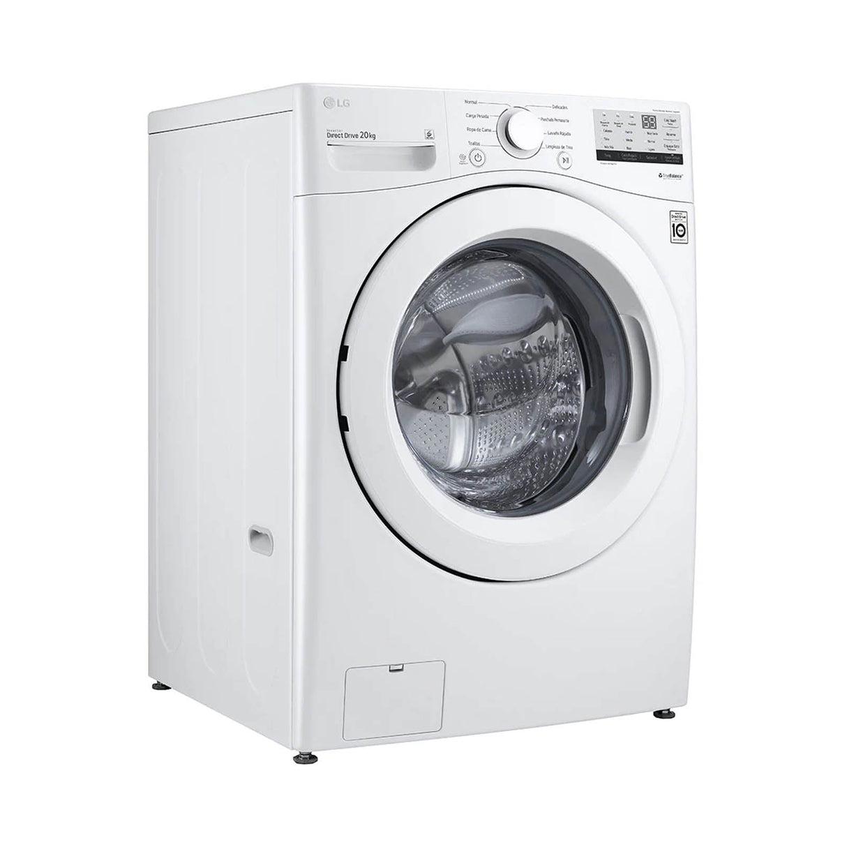 Lavadora LG 20 Kilos Carga Frontal Blanca WM20WV26W
