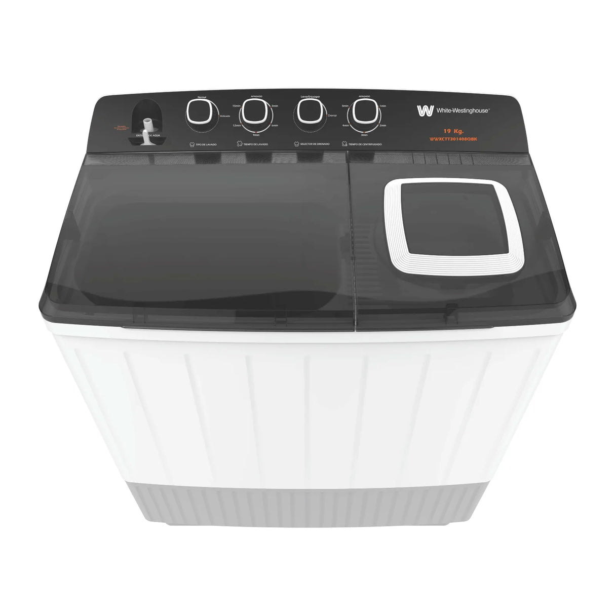 Lavadora Doble Tina White Westinghouse 19 Kilos Carga Superior Blanca WWXCTT301408Q