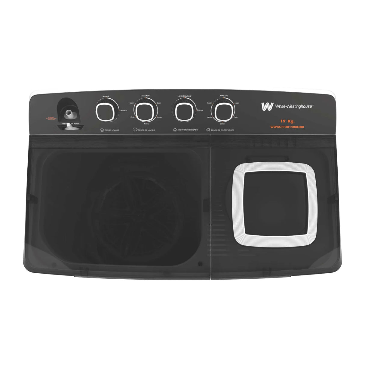 Lavadora Doble Tina White Westinghouse 19 Kilos Carga Superior Blanca WWXCTT301408Q
