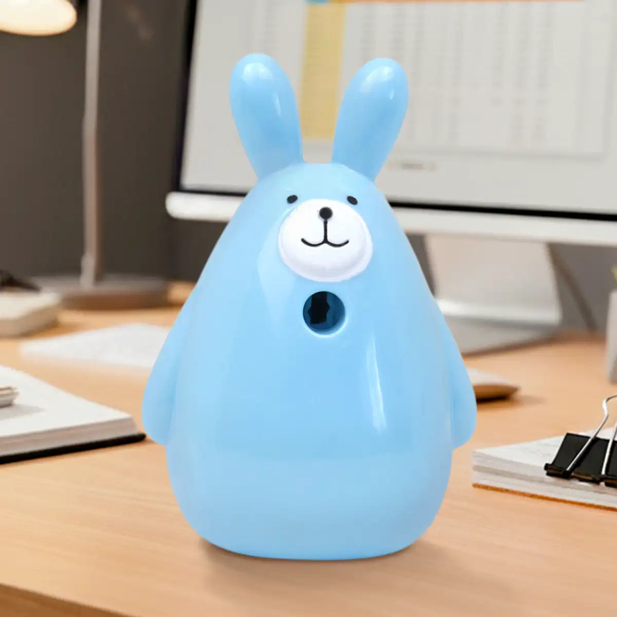 Sacapuntas en Forma de Conejo, Color Azul