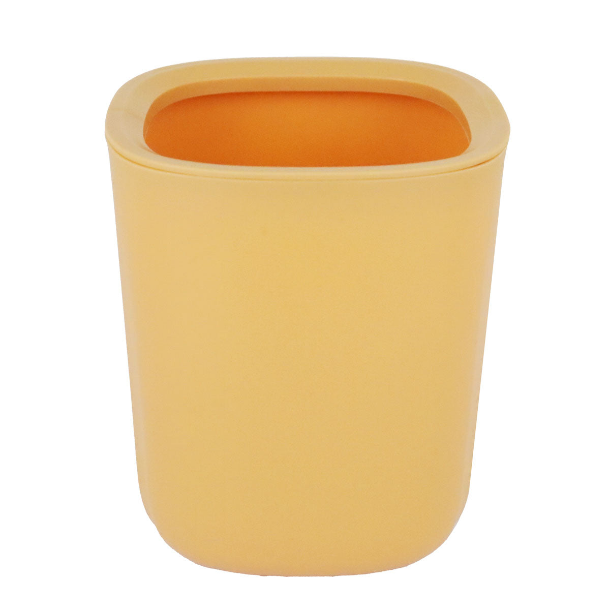 Basurero de Escritorio de Plástico, Color Amarillo