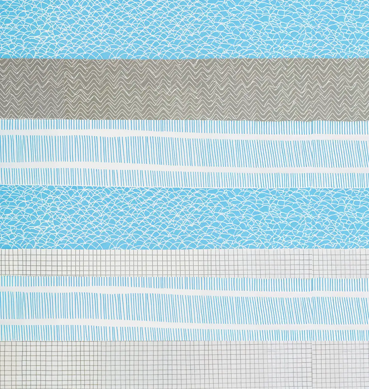 Juego de Sábanas Individual, Diseño Cuadros, Color Gris