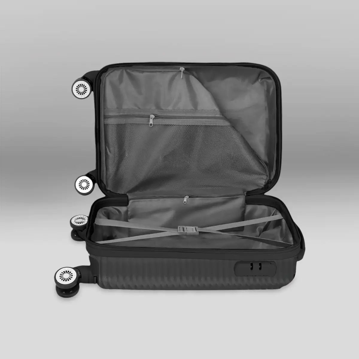 Maleta de Viaje, Nómada, Color Negro, 40x19x30 cm