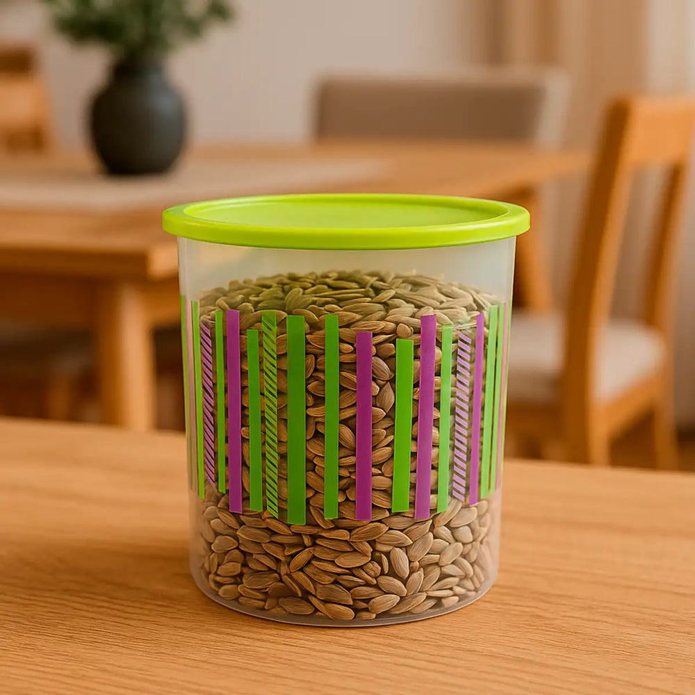 Contenedor Hermético Redondo, Color Verde, 1800 ml