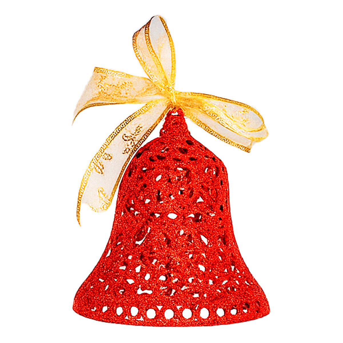 Campana Jumbo, Ornamento Navideño, Color Rojo