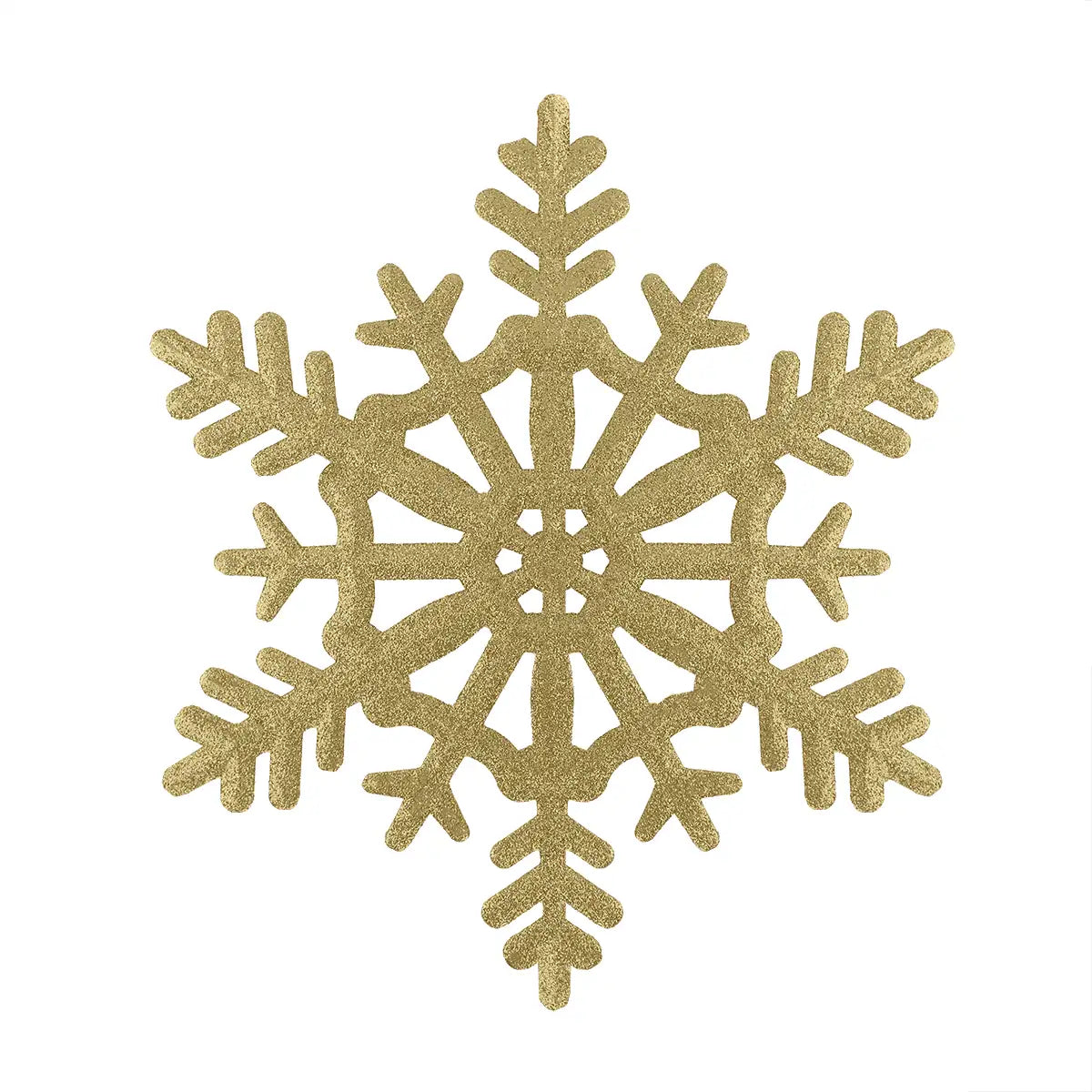Copo de Nieve Jumbo con Glitter, Color Oro