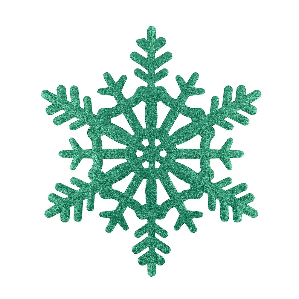Copo de Nieve Jumbo con Glitter, Color Verde