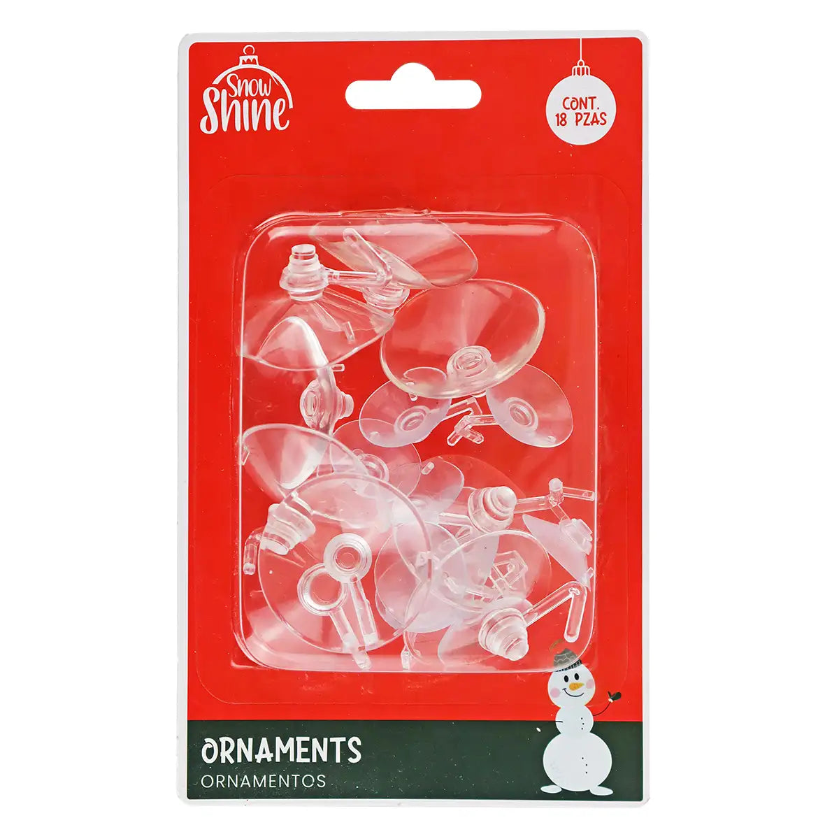 Chupones para Ornamentos Navideños, 18 pzas