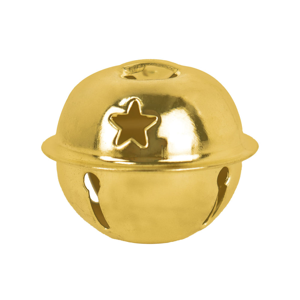 Cascabeles navideños, Color Oro, 9 pzas