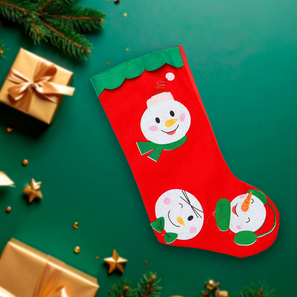 Bota Navideña Roja, Snowman