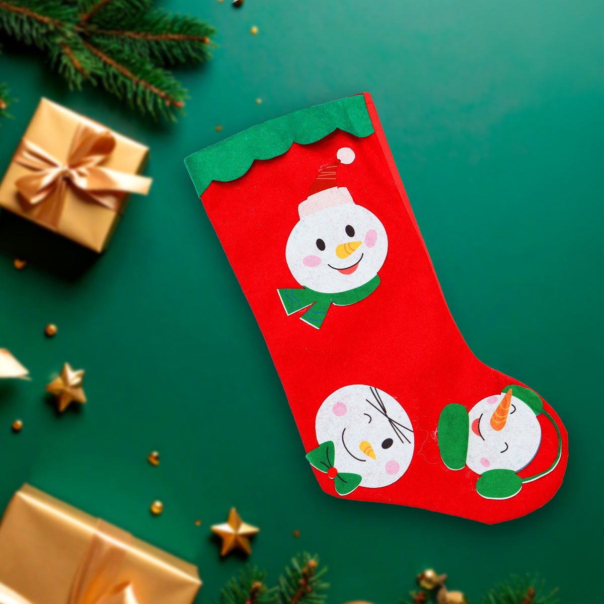 Bota Navideña Roja, Snowman