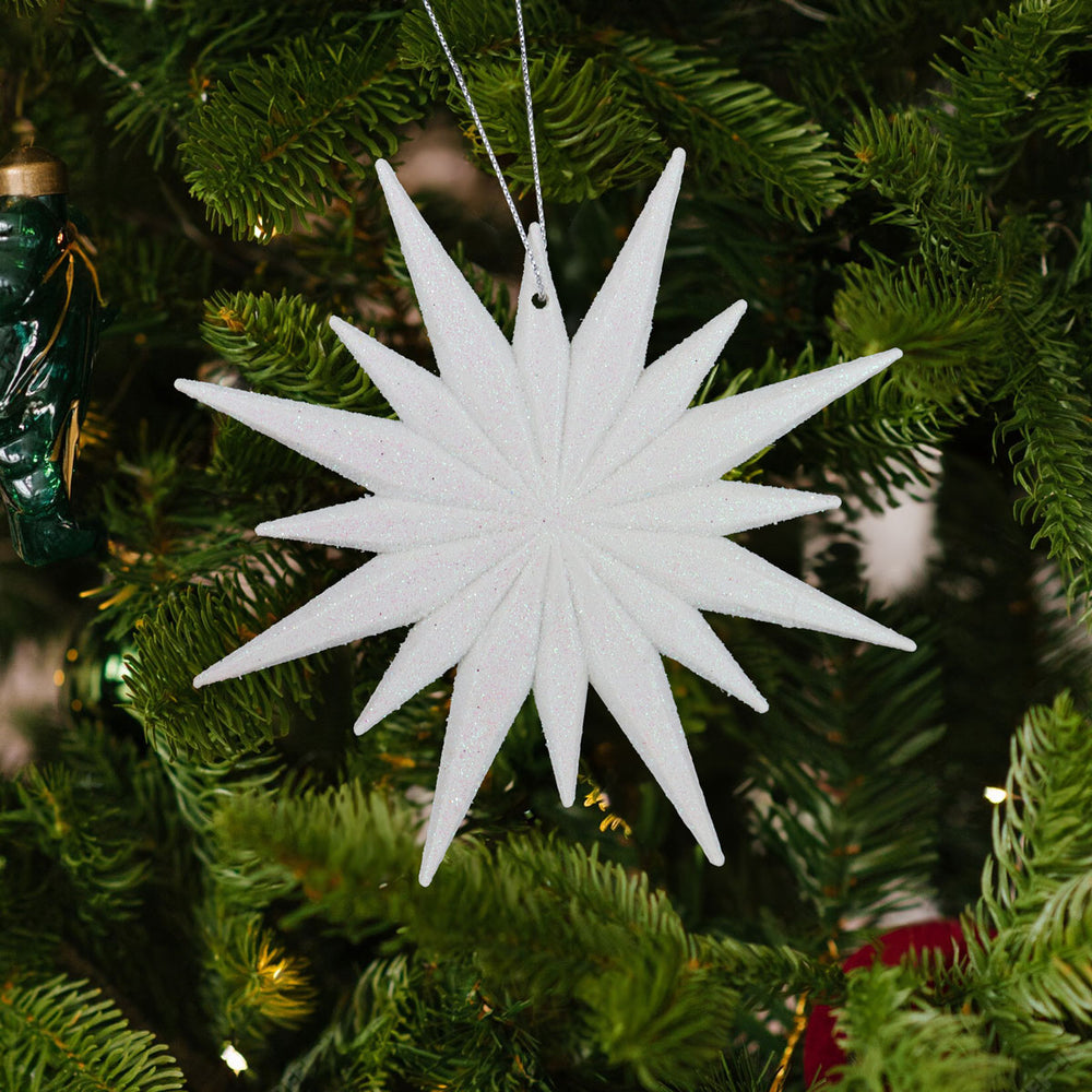 Destello, Ornamento Navideño, Color Blanco