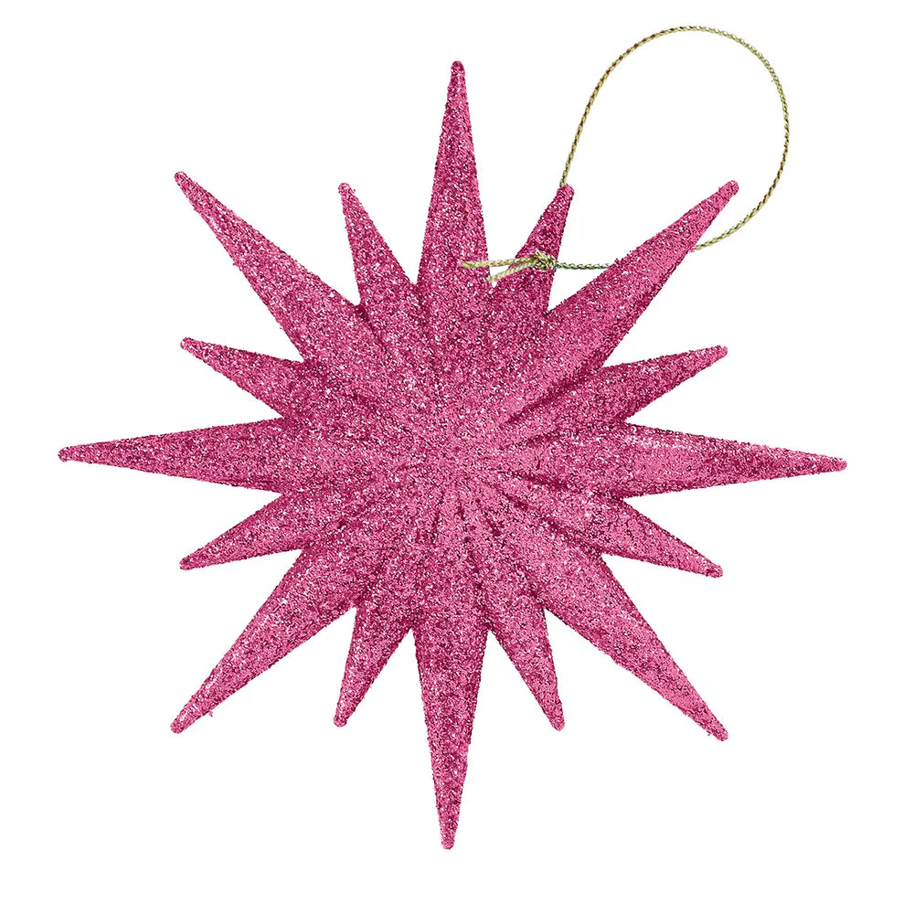 Destello, Ornamento Navideño, Color Fucsia