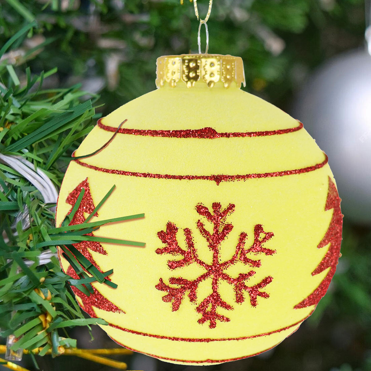Esfera Navideña, Color Amarillo