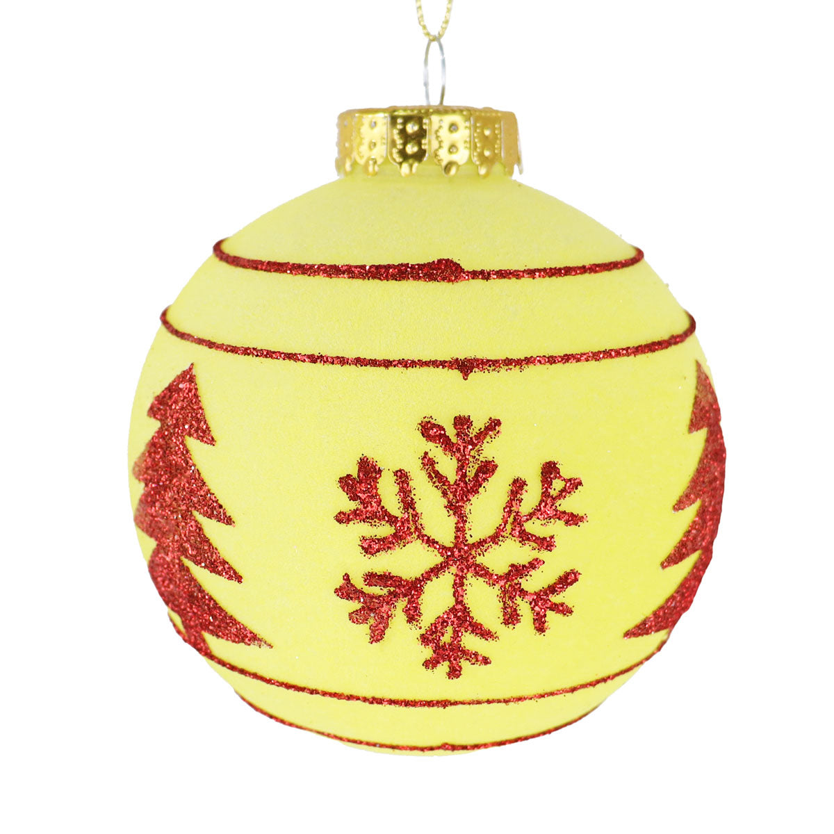 Esfera Navideña, Color Amarillo