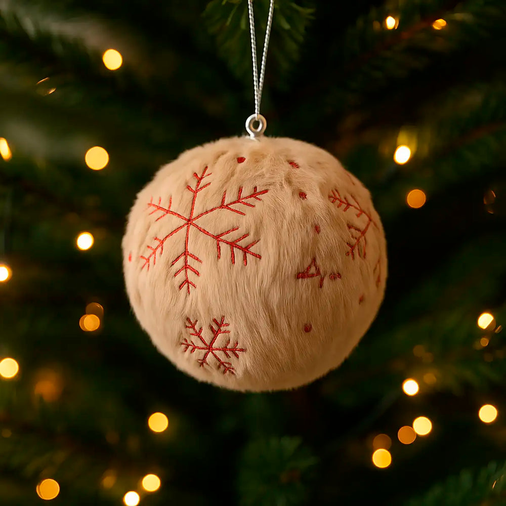 Esfera Navideña, Color Caqui