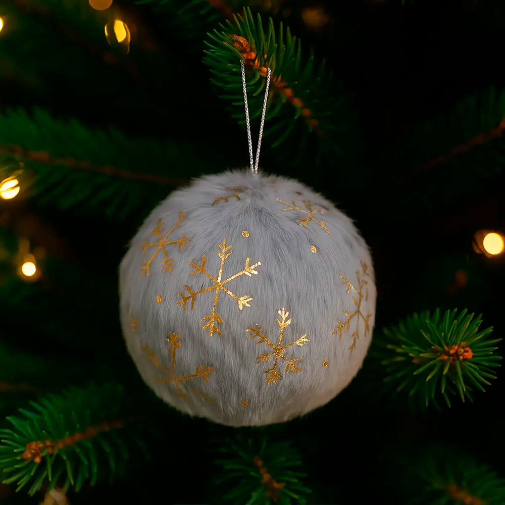 Esfera Navideña, Color Gris