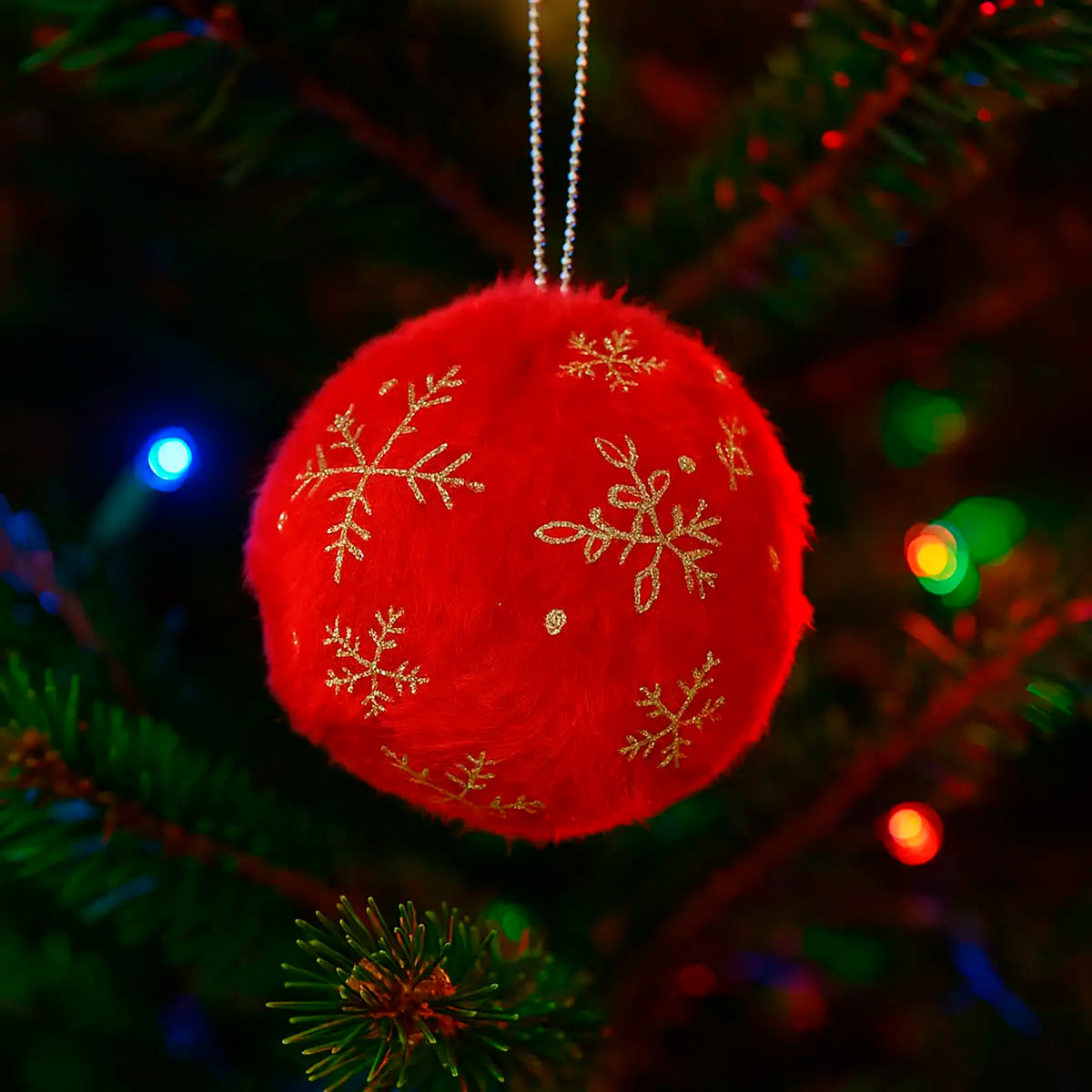 Esfera Navideña, Color Rojo