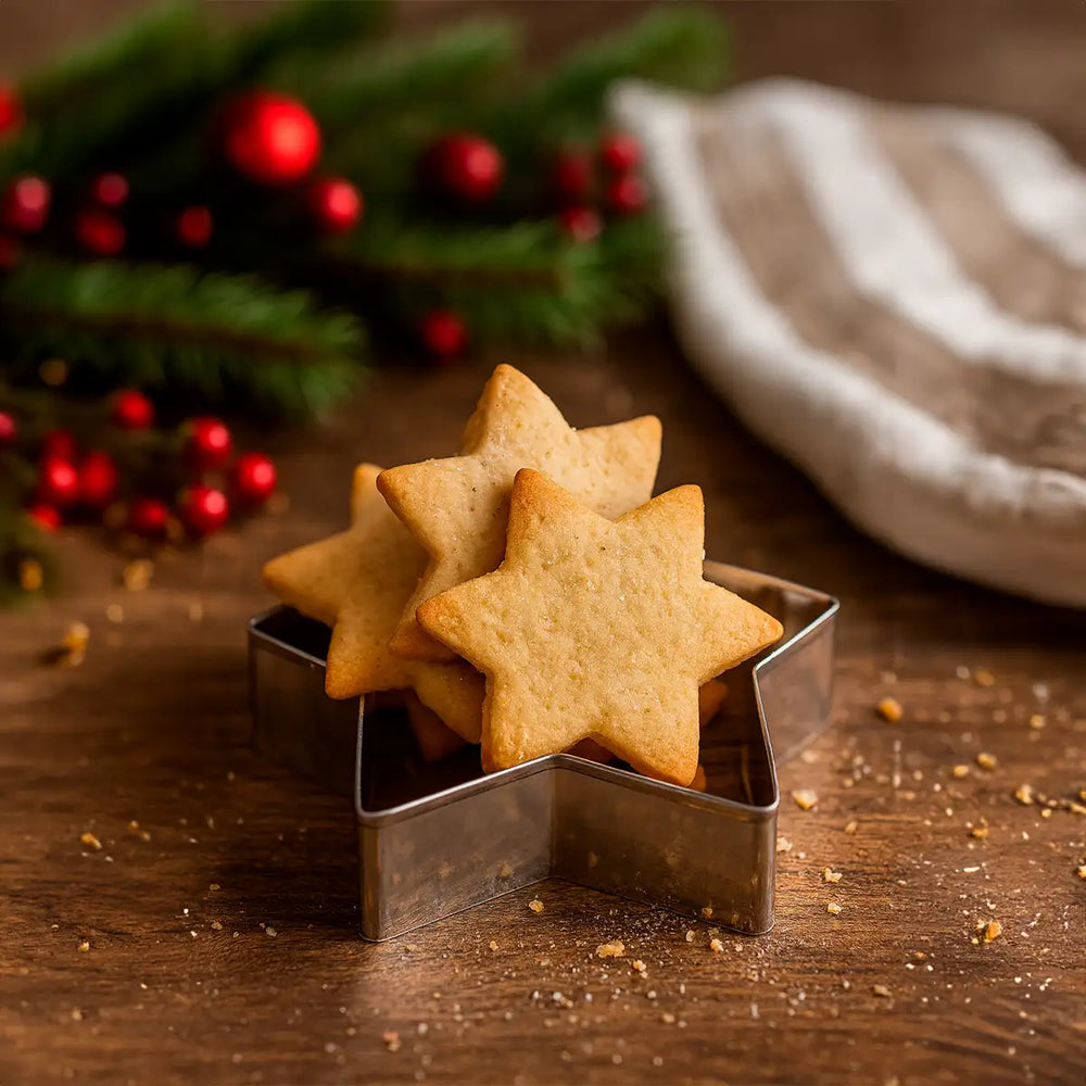 Kit de 3 Cortadores de Metal para Galletas en Forma de Estrella