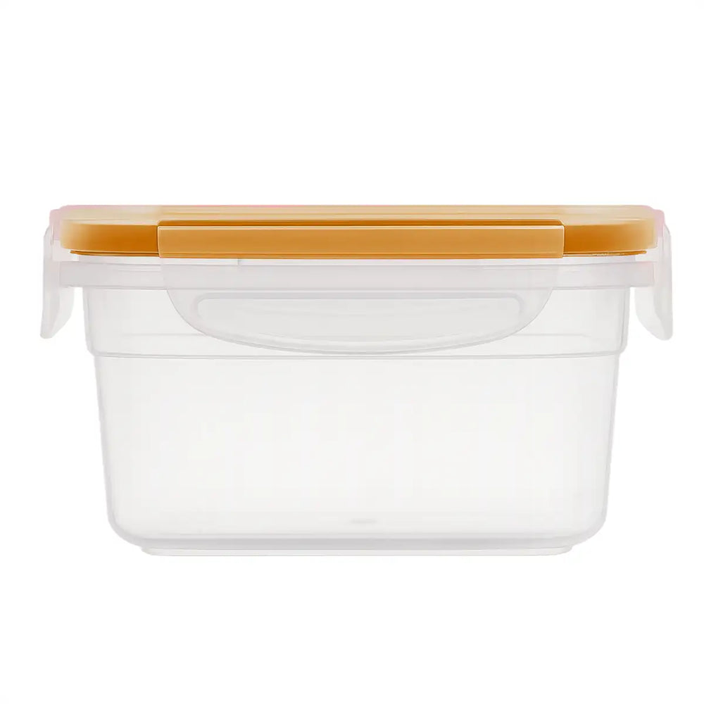 Contenedor Hermético de Plástico, Color Amarillo, 430 ml