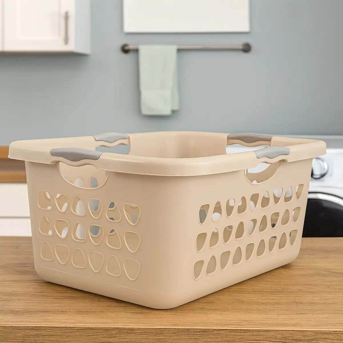 Canasta de Lavandería, Color Café Claro