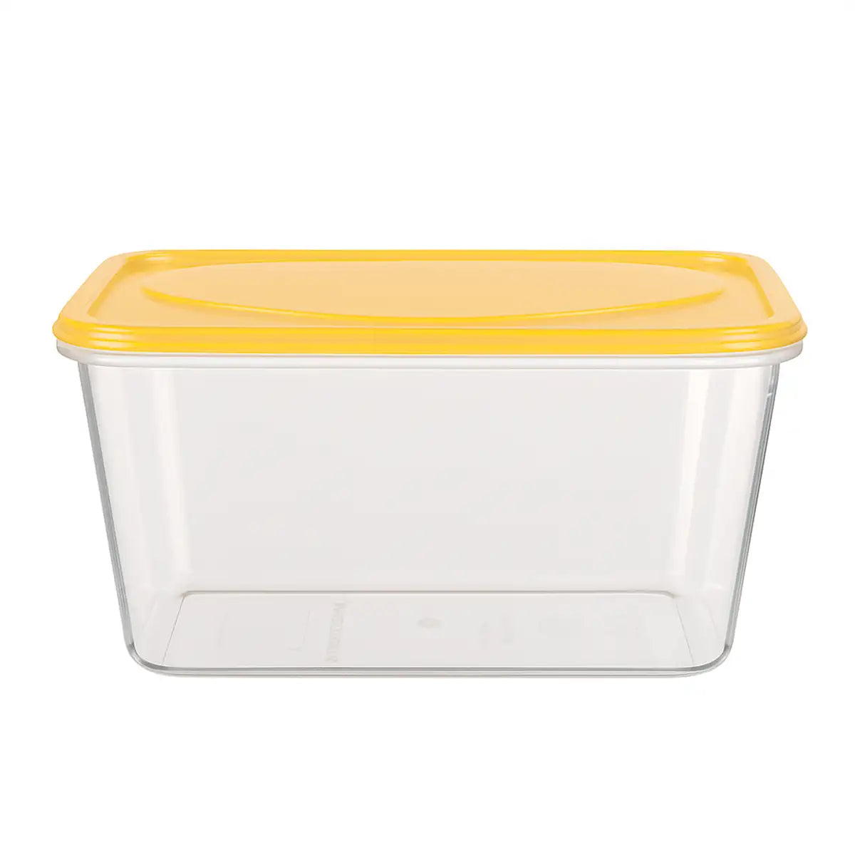 Contenedor de Plástico, Tapa Amarilla, 800 ml