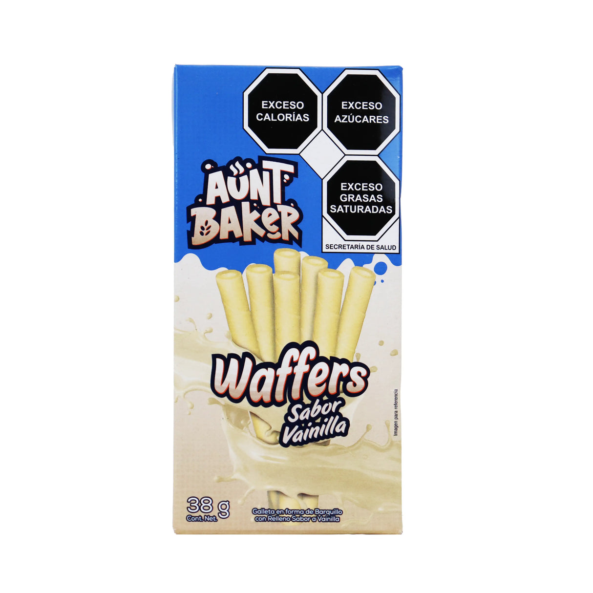 Waffers, Sabor Vainilla, Aunt Baker