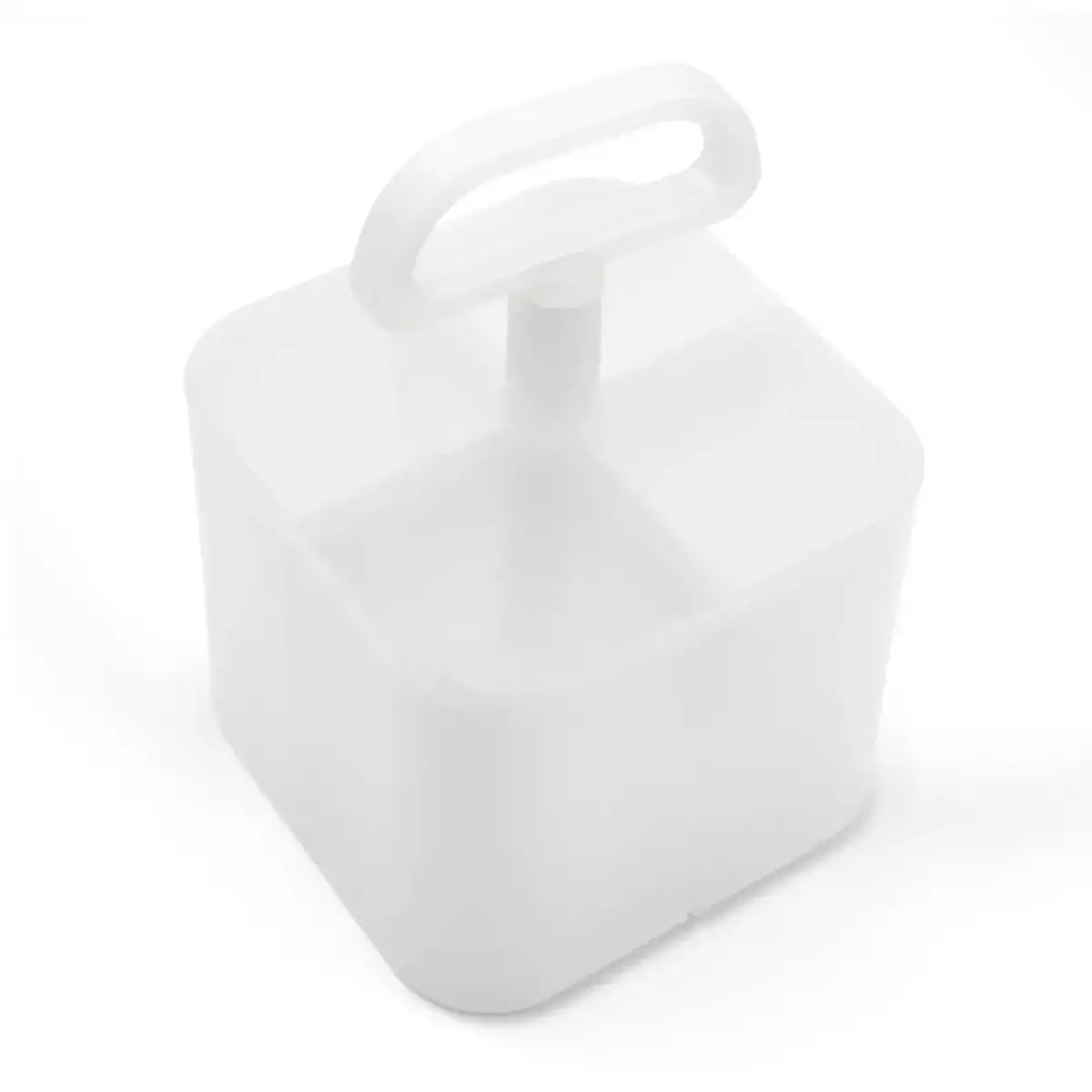 Carrito con Compartimento Extraíble con Mango, Color Blanco