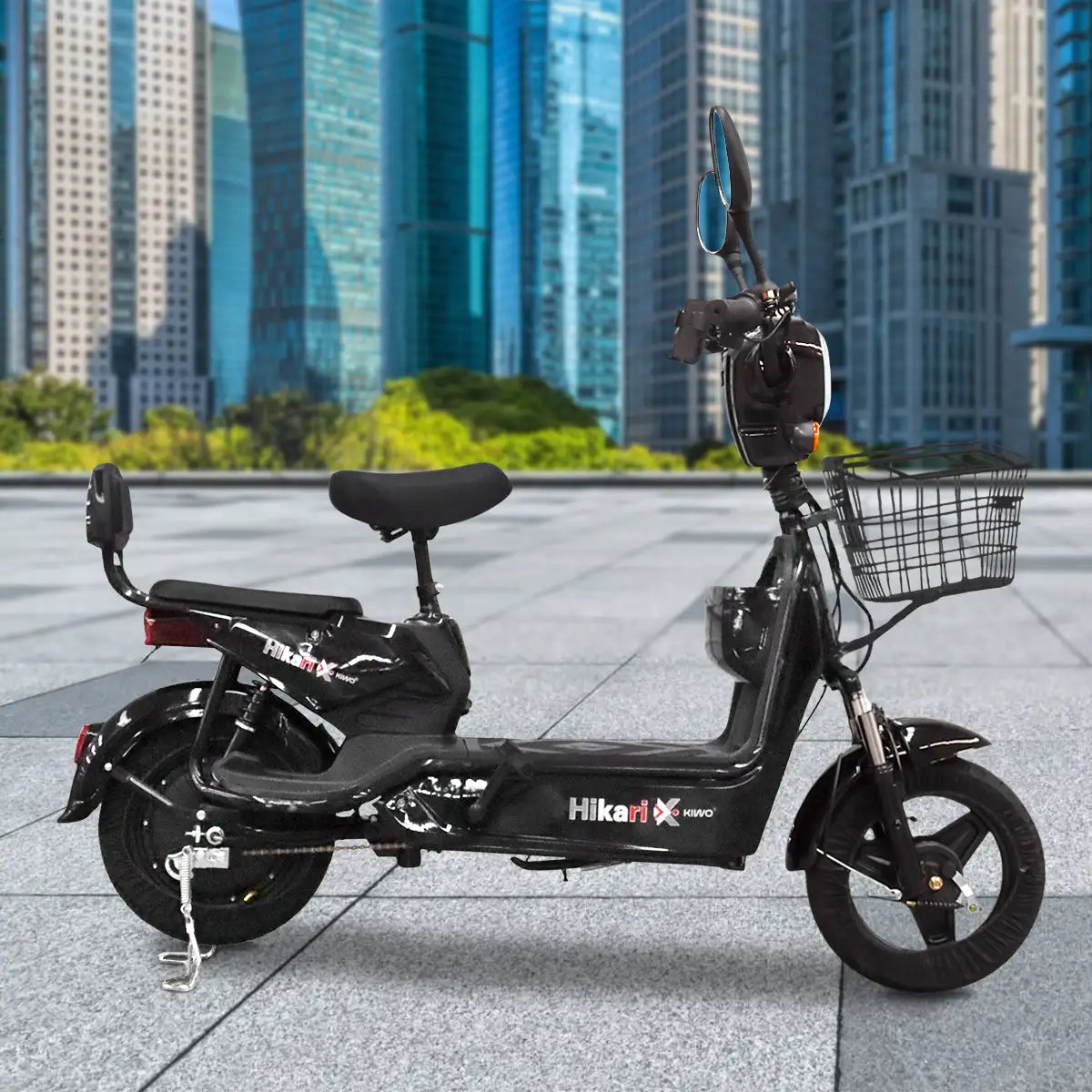 Bicicleta Eléctrica Negra Kiwo GY801