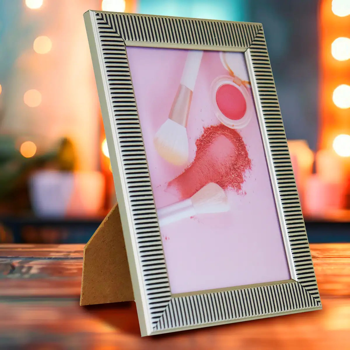 Portarretrato, Diseño Líneas, 10x15 cm