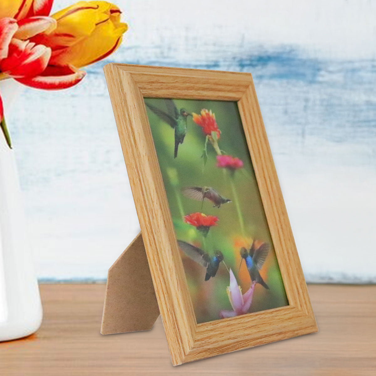 Portarretrato Colibrí, Madera, 10x15 cm