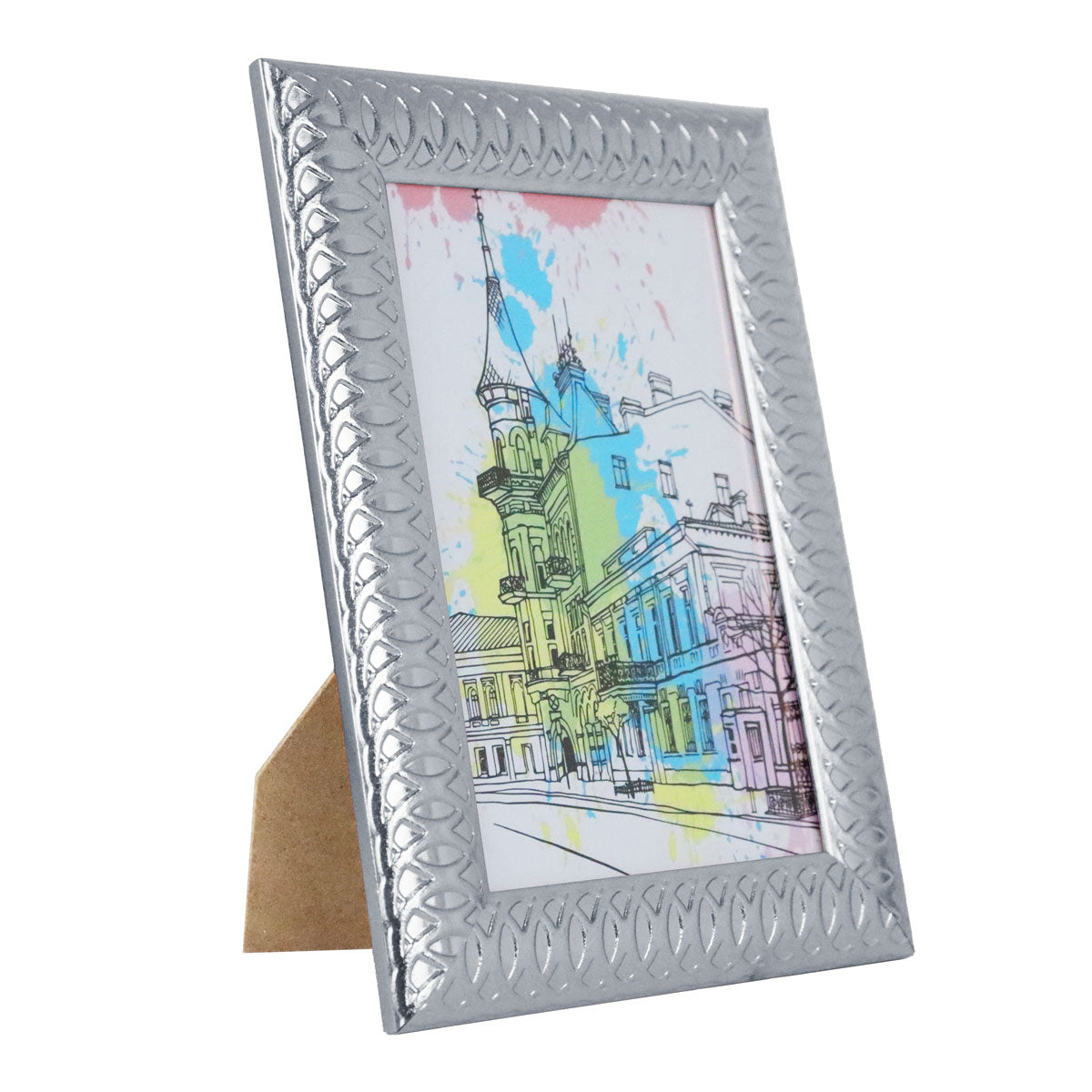 Portarretrato Aqua, Color Plata, 10x15 cm