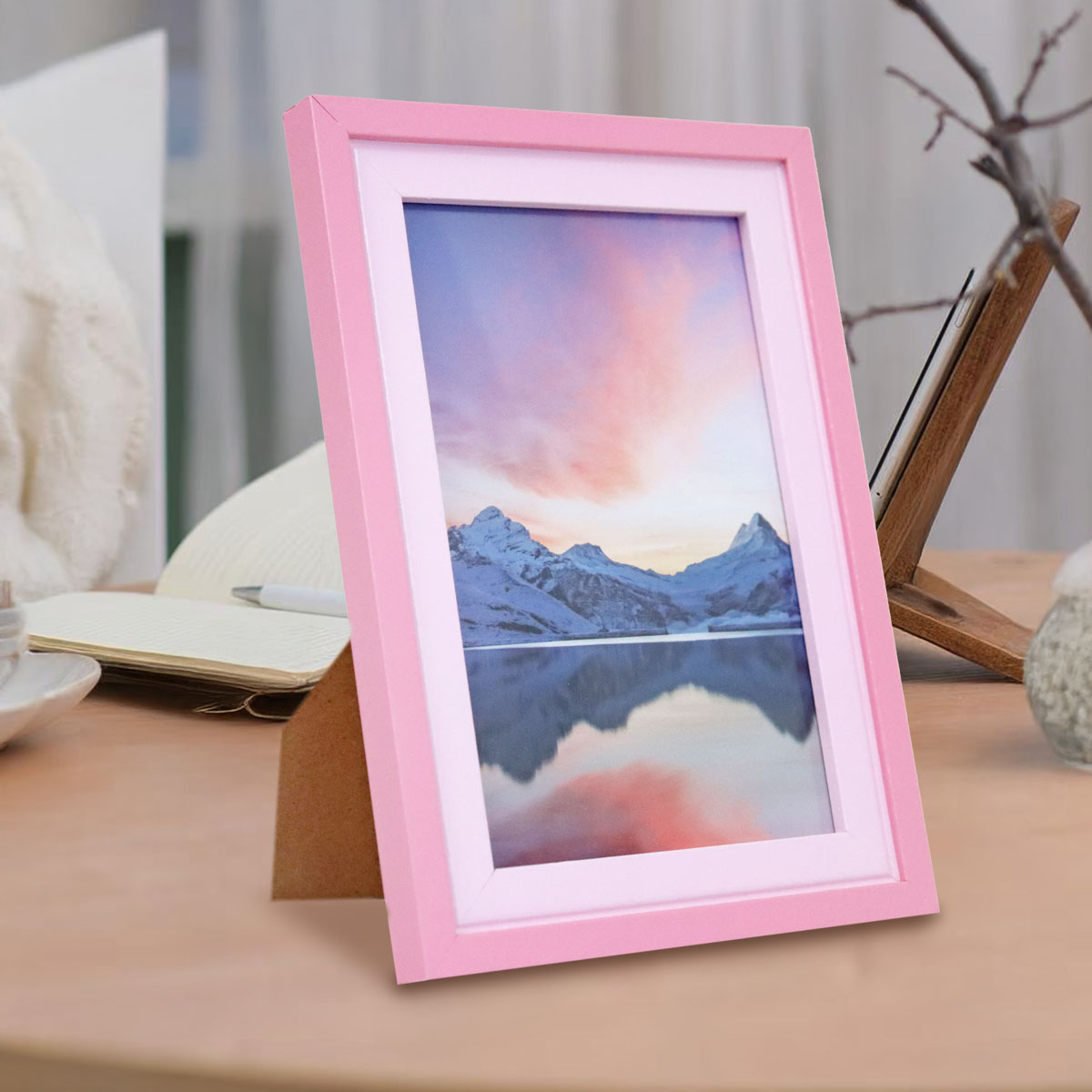 Portarretrato, Marco Doble, Color Rosa, 10x15 cm