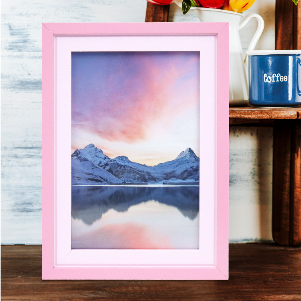 Portarretrato, Marco Doble, Color Rosa, 10x15 cm