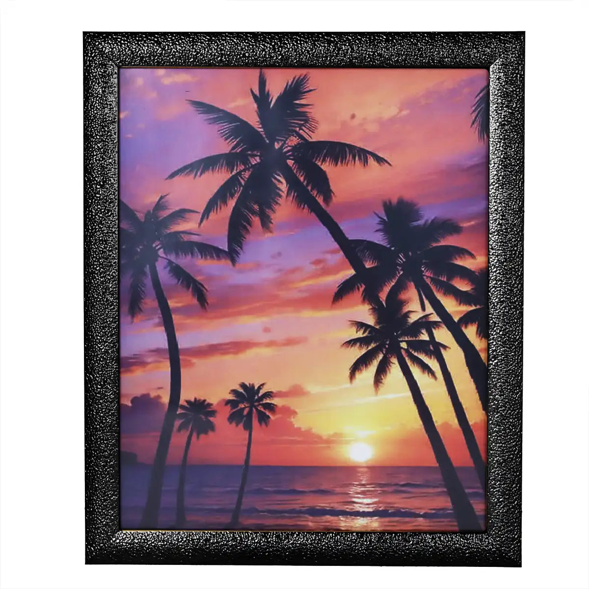 Portarretratos Playa, Color Negro, 20x25cm