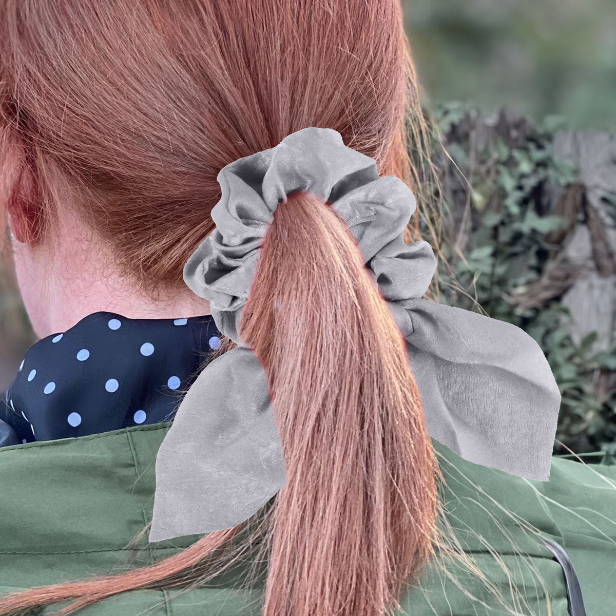 Scrunchie, Liga para Cabello, Color Azul