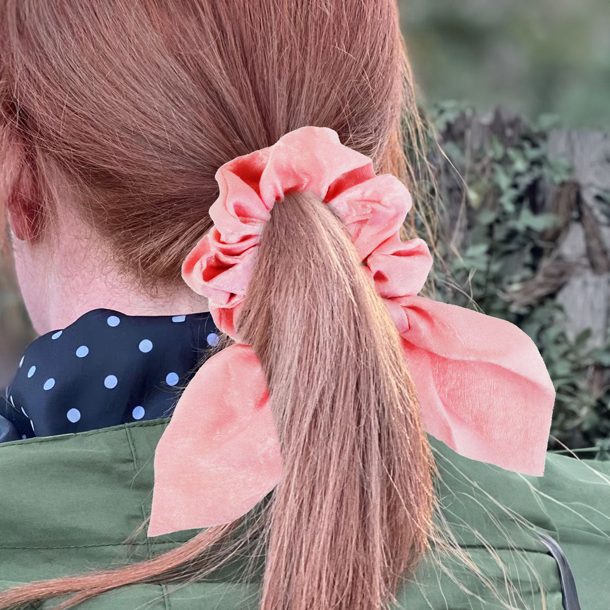 Scrunchie, Liga para Cabello, Color Rosa