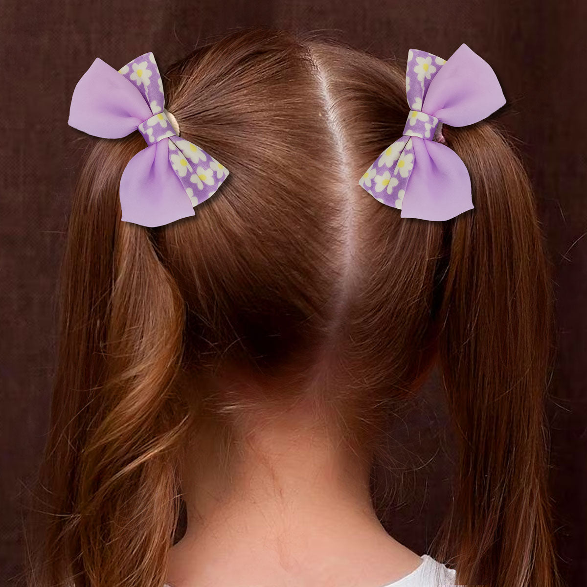 Set de 2 Moños para Cabello, Color Lila