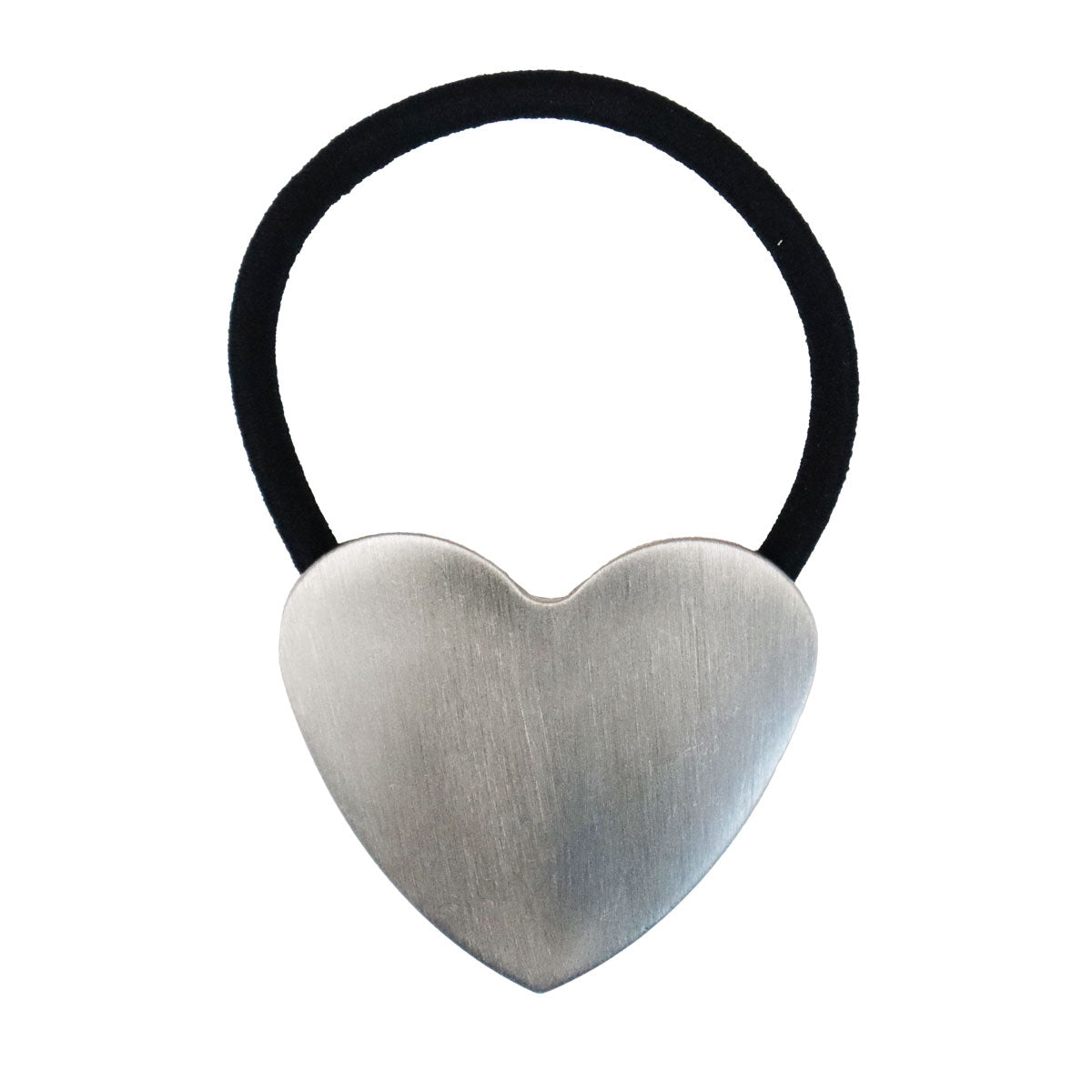 Liga para el Cabello con Corazón de Metal