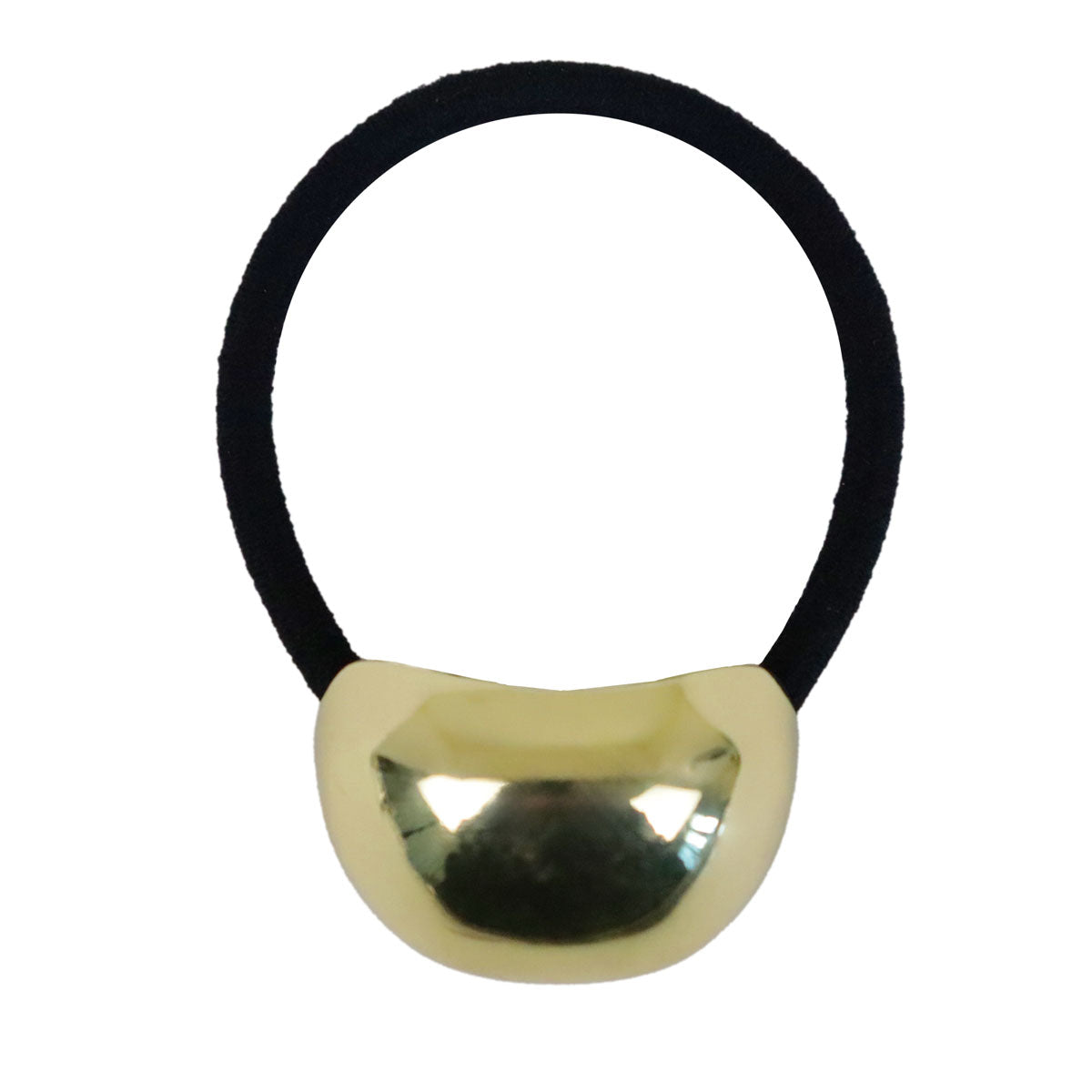 Liga para el Cabello con Hebilla de Metal, Color Dorado