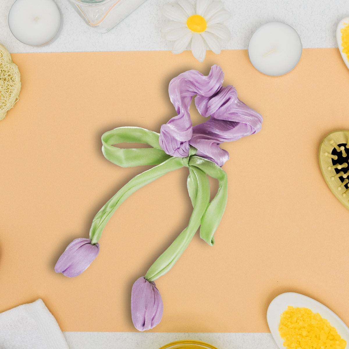 Tulipán, Liga para Cabello, Color Lila