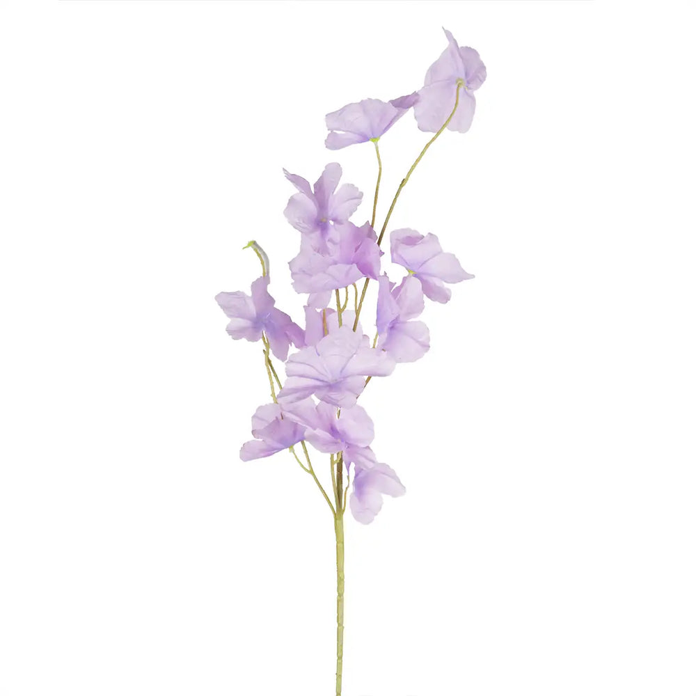 Vara con Flores Artificiales, Color Lila